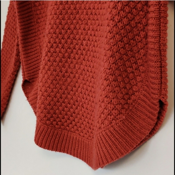 Vero Moda knit sweater rust russet orange, fall sweater, small sweater - Picture 6 of 6